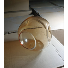 Crumpled honey glass lampshade φ150